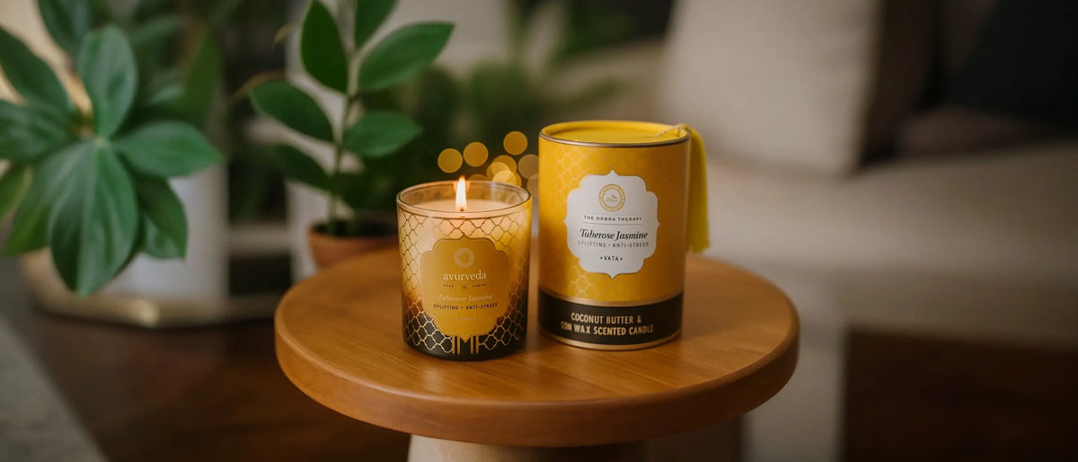 Bougie parfumée en pot de verre, durable et écologique