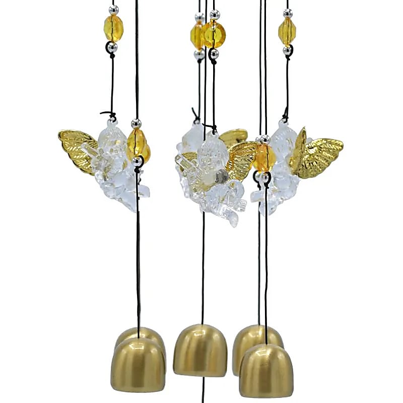Carillon à vent 5 anges - 65 cm