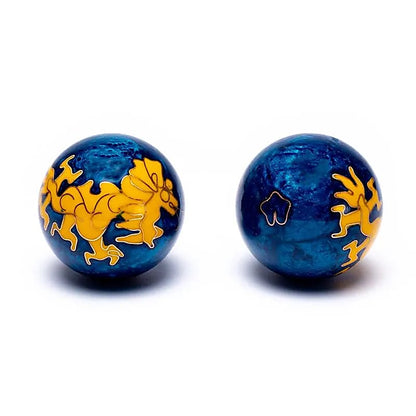 Boules de santé Qi Gong Dragon jaune