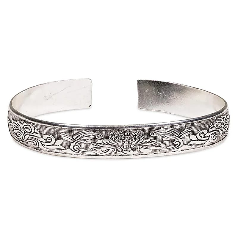 Bracelet tribal Miao avec lotus – vue 2