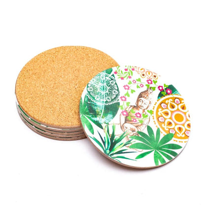 Sous-verres en bois  - Décoration peinte