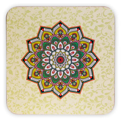 Sous-verres en bois  - Décoration peinte