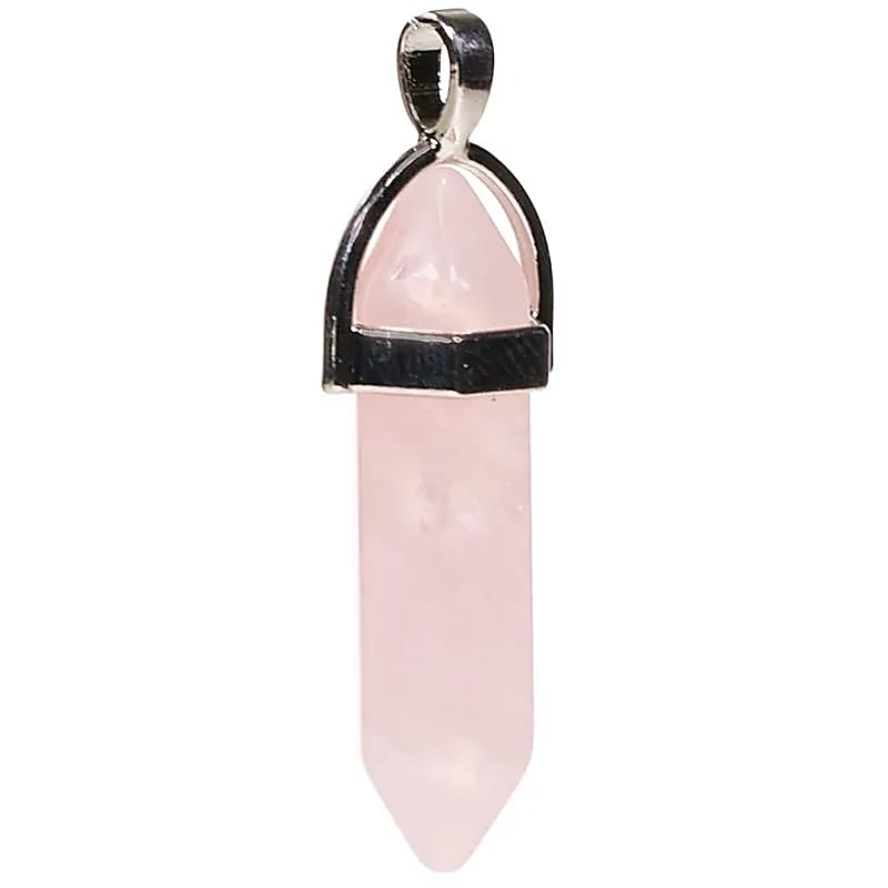 Pendentif en Quartz Rose - Forme Ovale