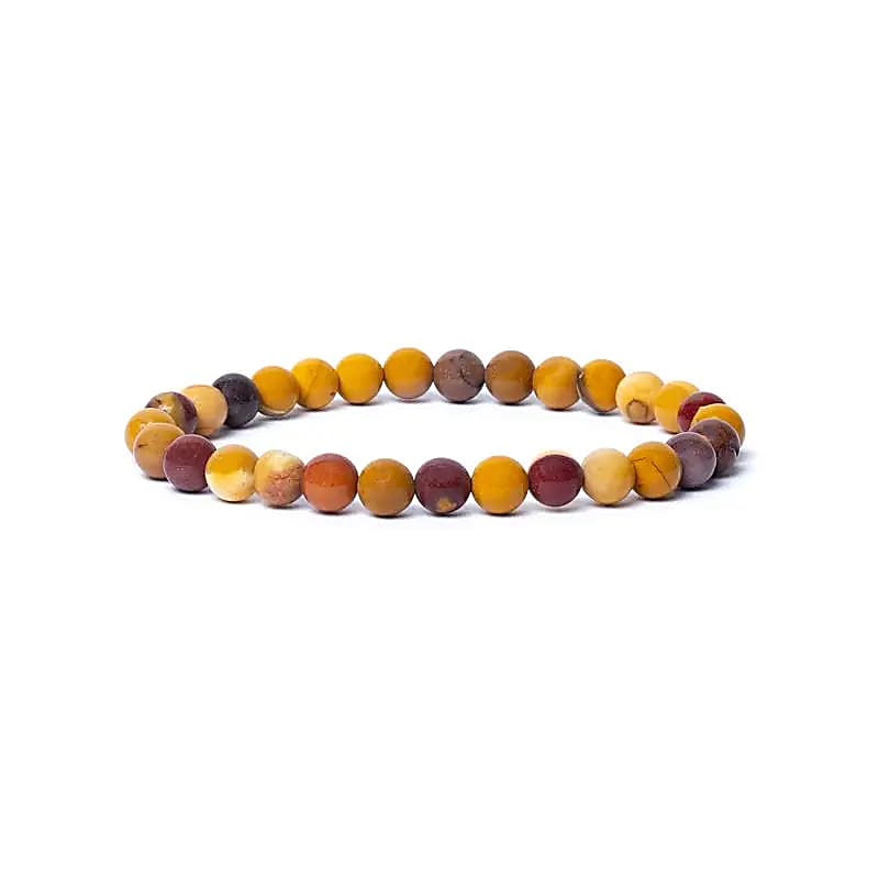 Bracelet Mookaite ou Jaspe Mokaïte 6mm – vue 2