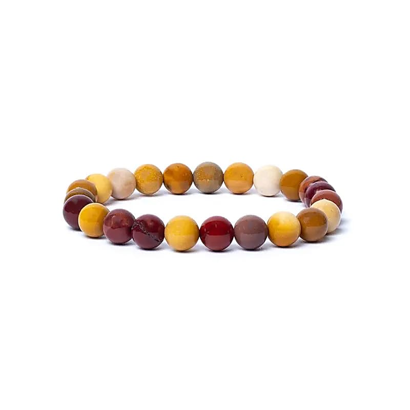 Bracelet Mookaite ou Jaspe Mokaïte 8mm – vue 2