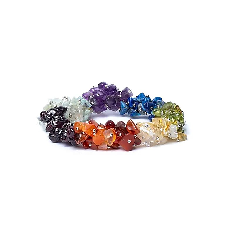 Bracelet 7 chakras luxe en chips