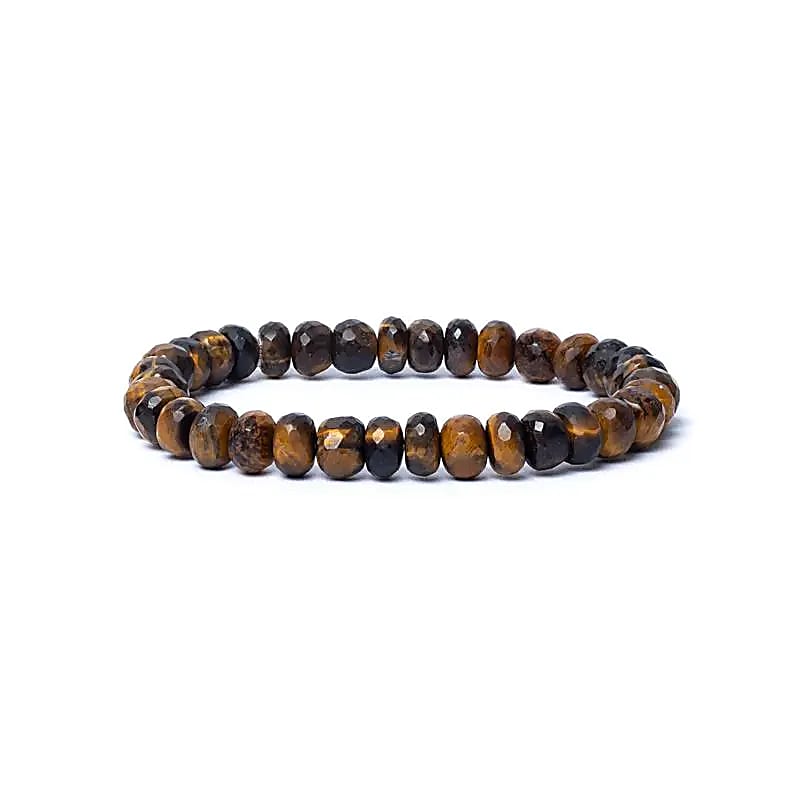 Bracelet Oeil de Tigre à facettes – vue 2
