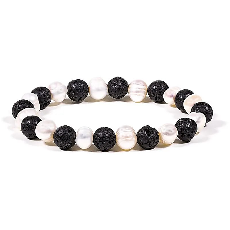 Bracelet Pierre de Lave - Perles – vue 2