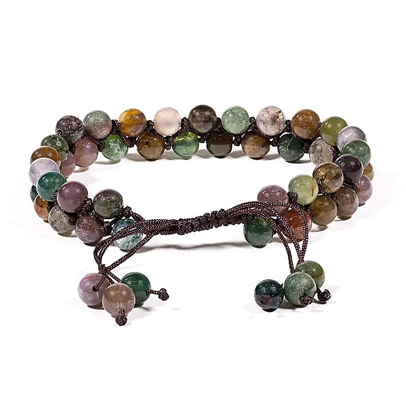 Bracelet Agate double rang