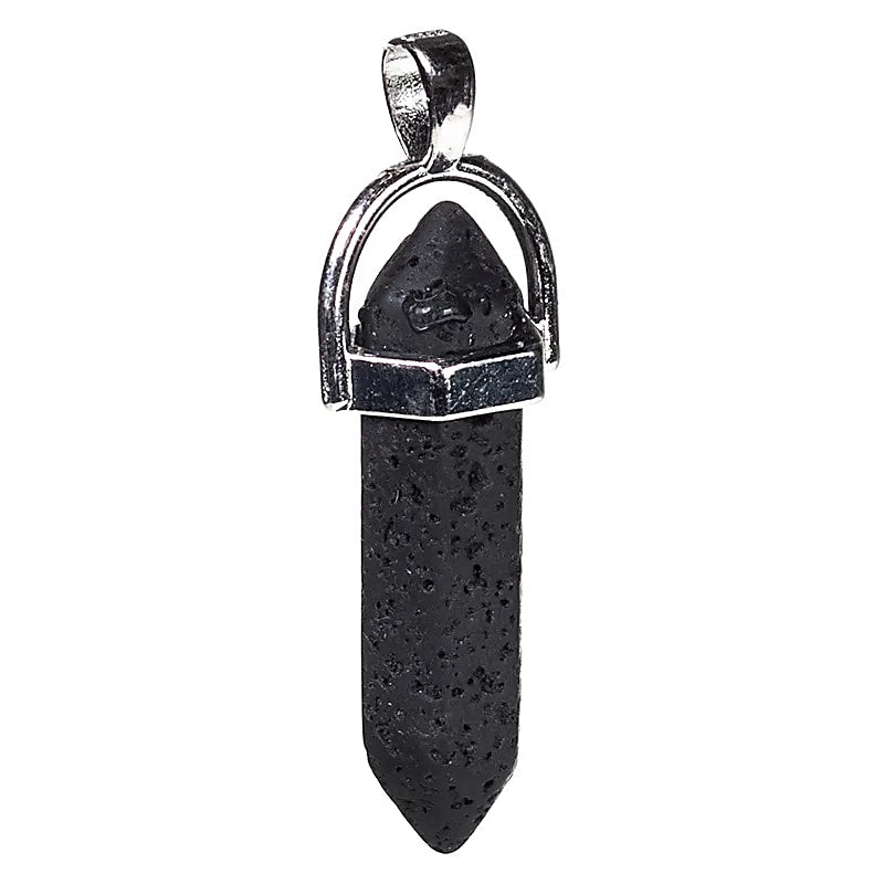 Pendentif élégant en pierre de lave