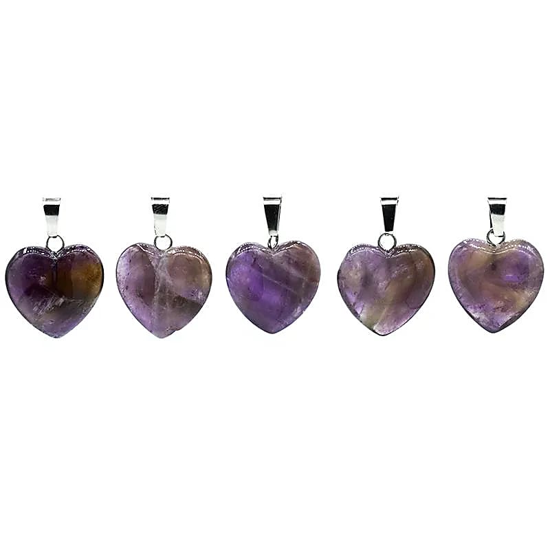 Pendentif Cœur en Améthyste