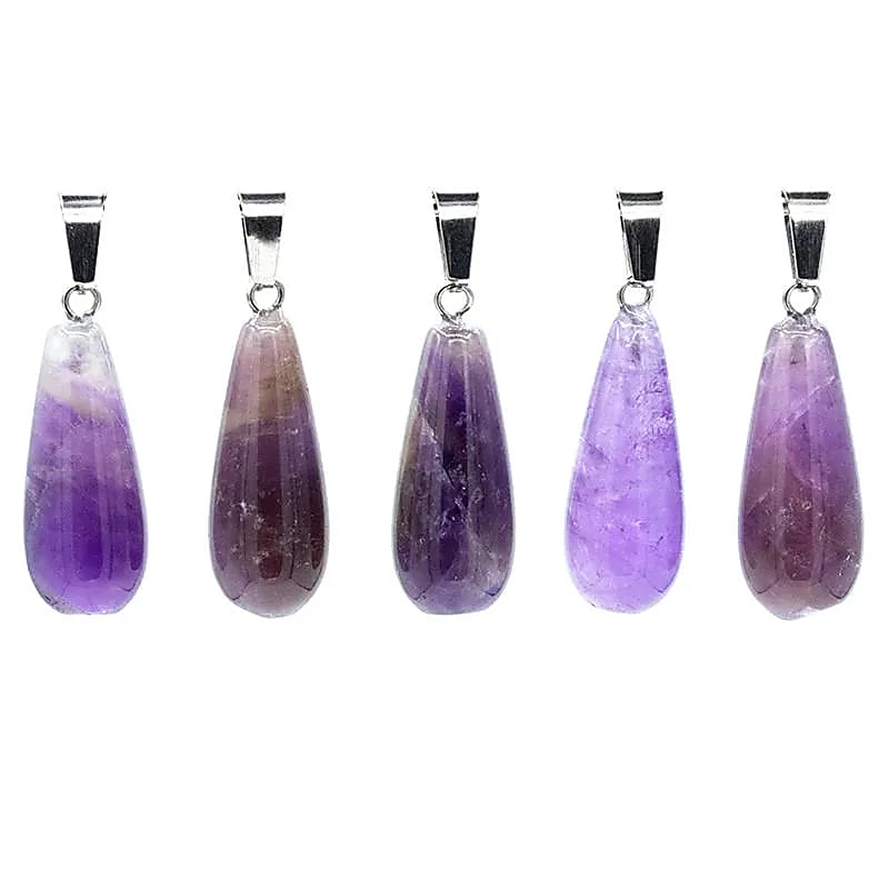 Pendentif Goutte en Améthyste