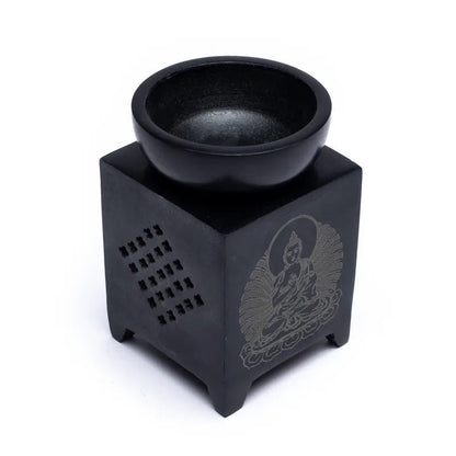 Brûle parfum en stéatite - Bouddha