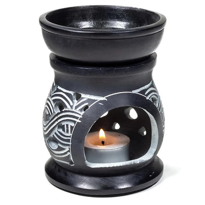 Brûle parfum en stéatite - Noeuds celtiques