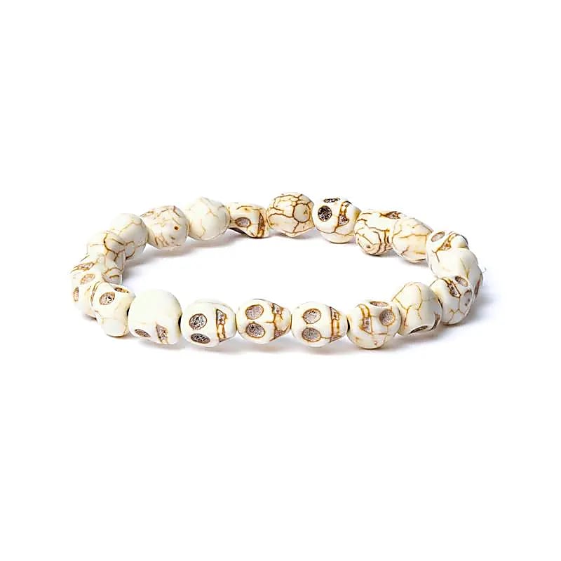 Bracelet en os Tête de mort | 21 perles – vue 2