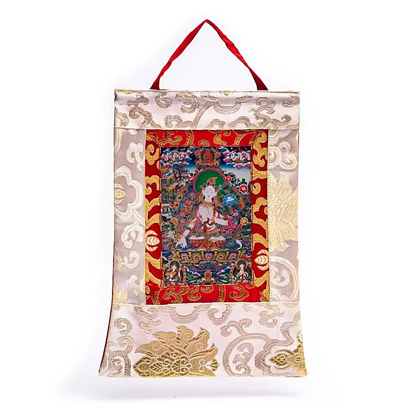 Thangka en brocart imprimé 29x20 cm