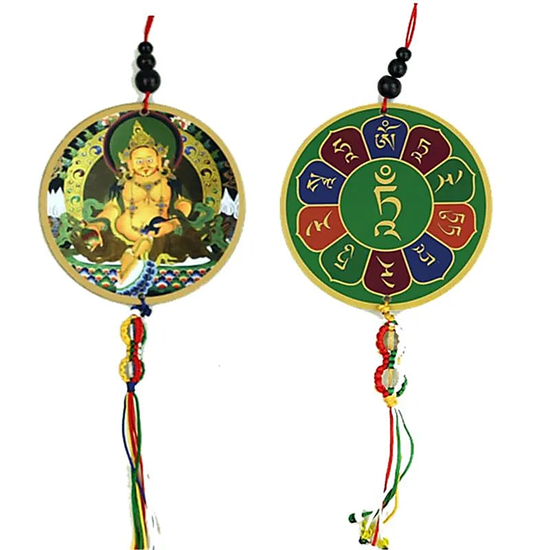 Pendentif Zhambala &amp; Dorje