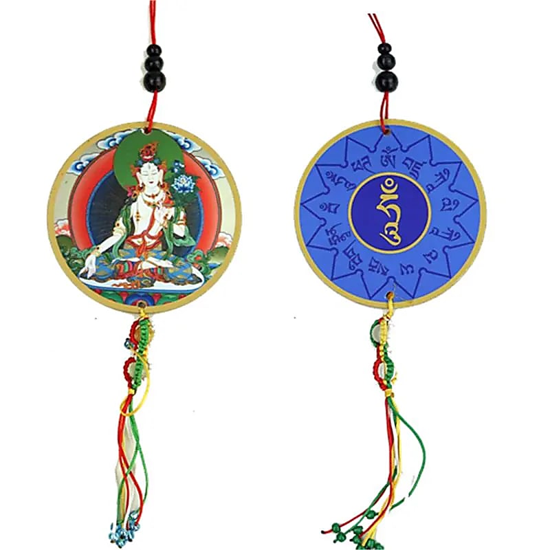 Pendentif Tara Blanche &amp; Dorje