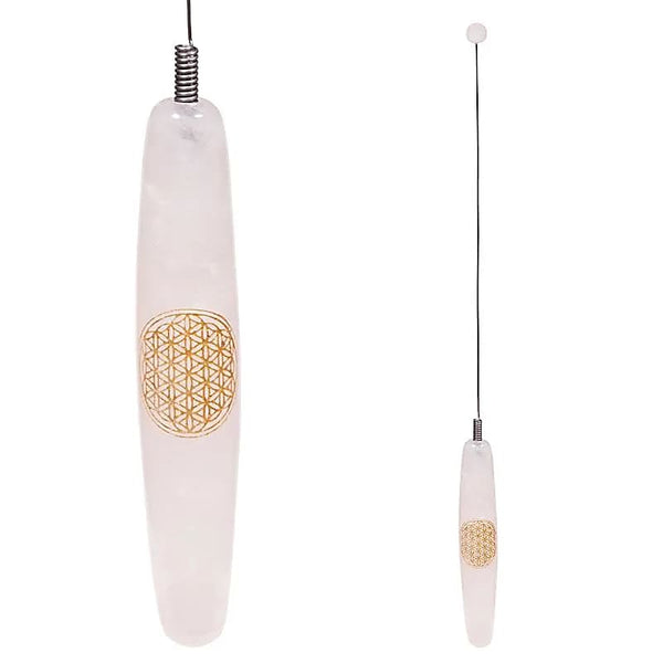 Bio-tenseur Quartz Rose et Fleur de Vie