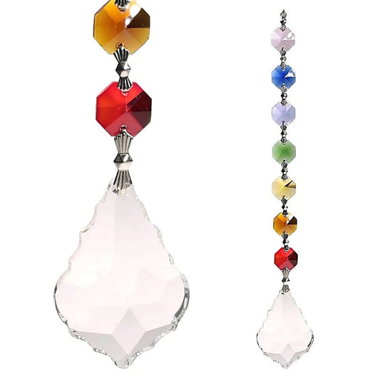 Guirlande de cristal arc-en-ciel 7 chakras | 20 cm