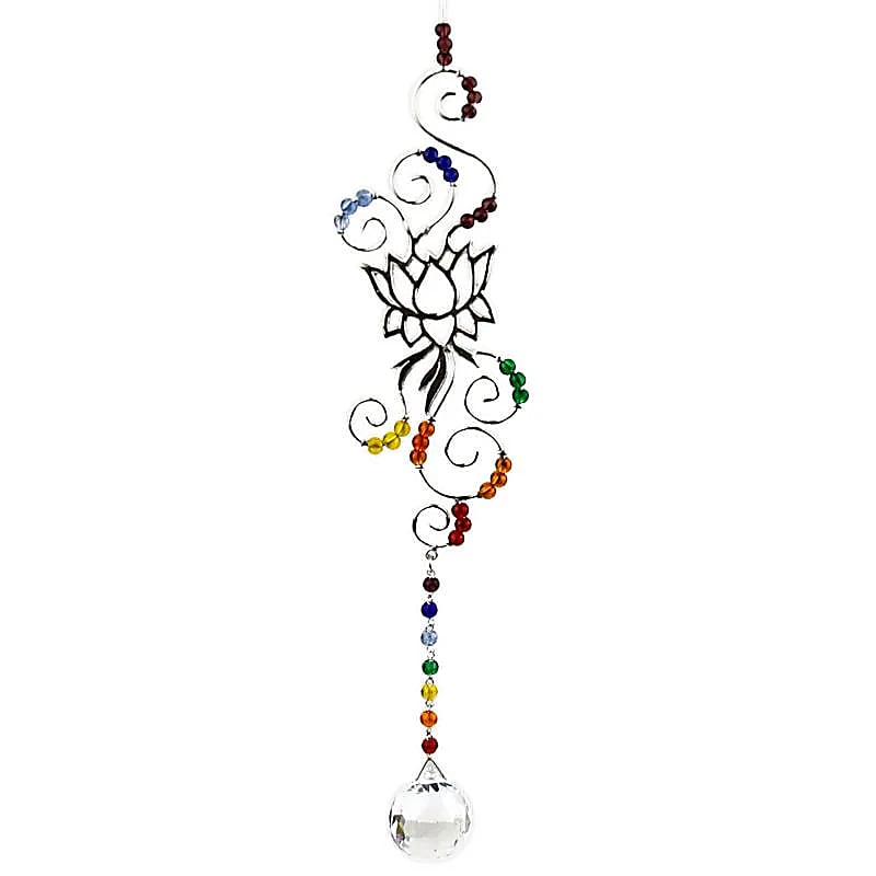 Pendentif Lotus Feng Shui en Argent Massif