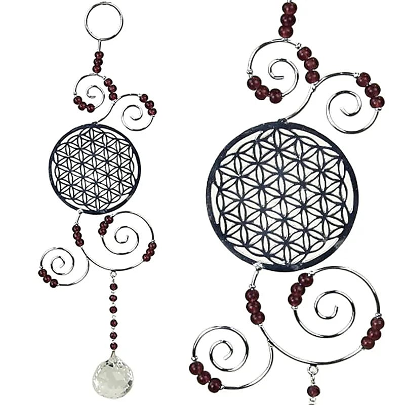 Pendentif Feng Shui Fleur de Vie Élégant