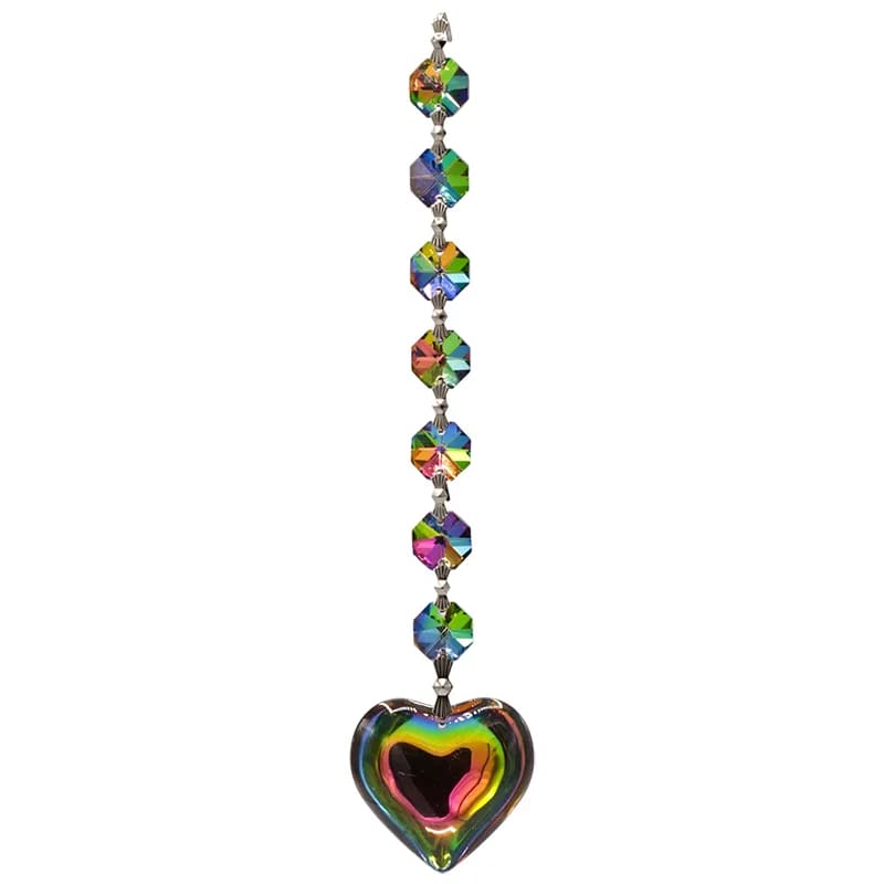 Cristal arc-en-ciel Aurora - Coeur | 20cm