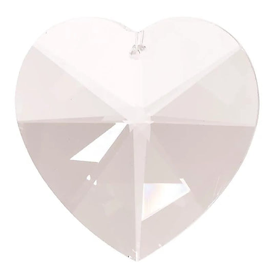 Cristal arc-en-ciel transparent - Coeur |5 cm