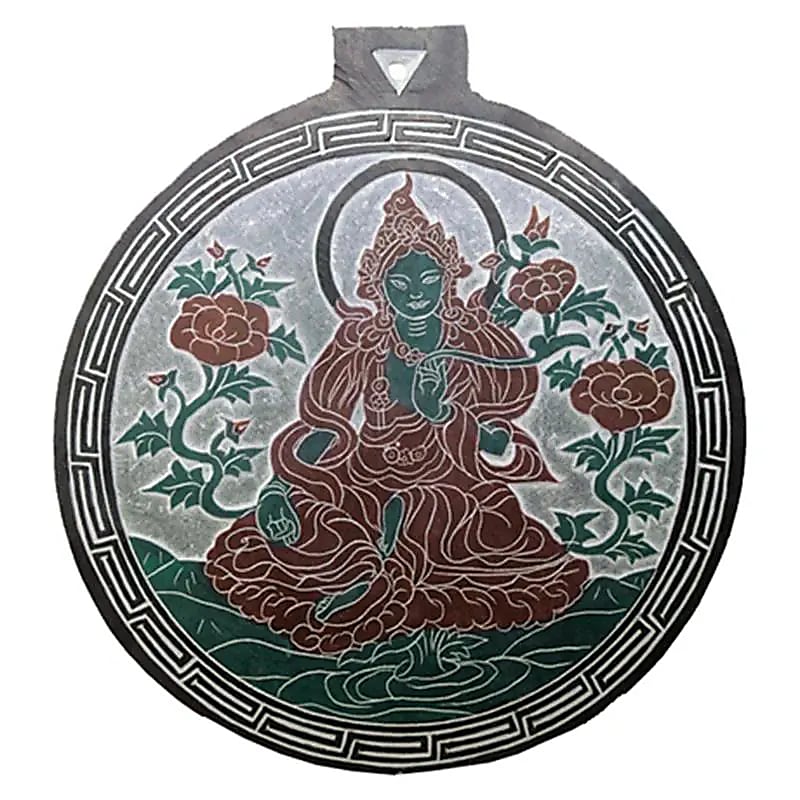 Basrelief en ardoise Tara verte