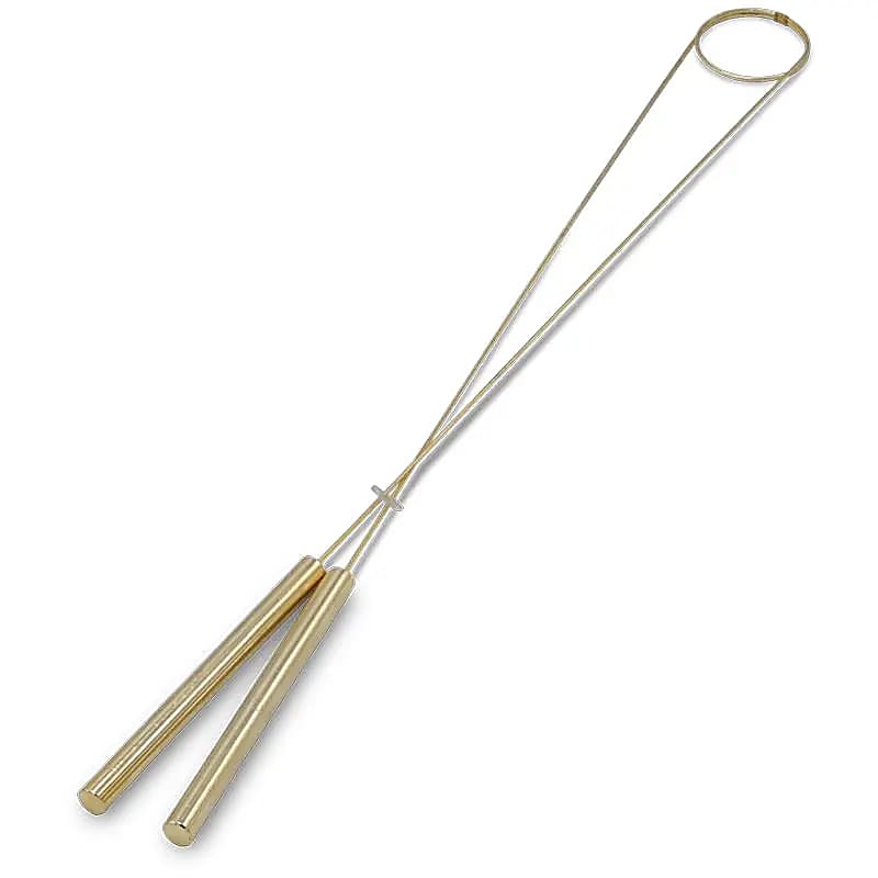Ensemble pendule et tiges de radiesthésie en cuivre pour booster les