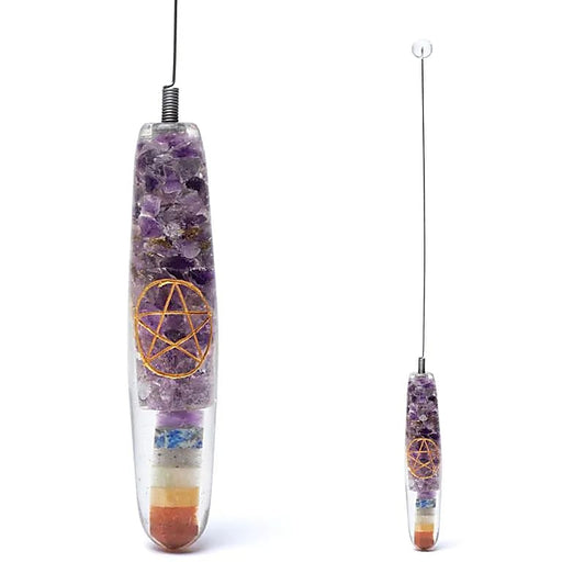 Bio-tenseur orgonite, pentacle et chakras