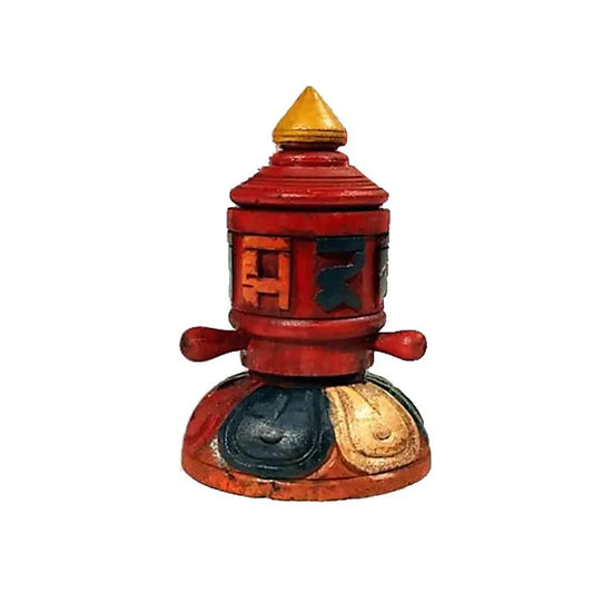 Moulin à prière tibétain pour table | 11,5 x 7,5 cm