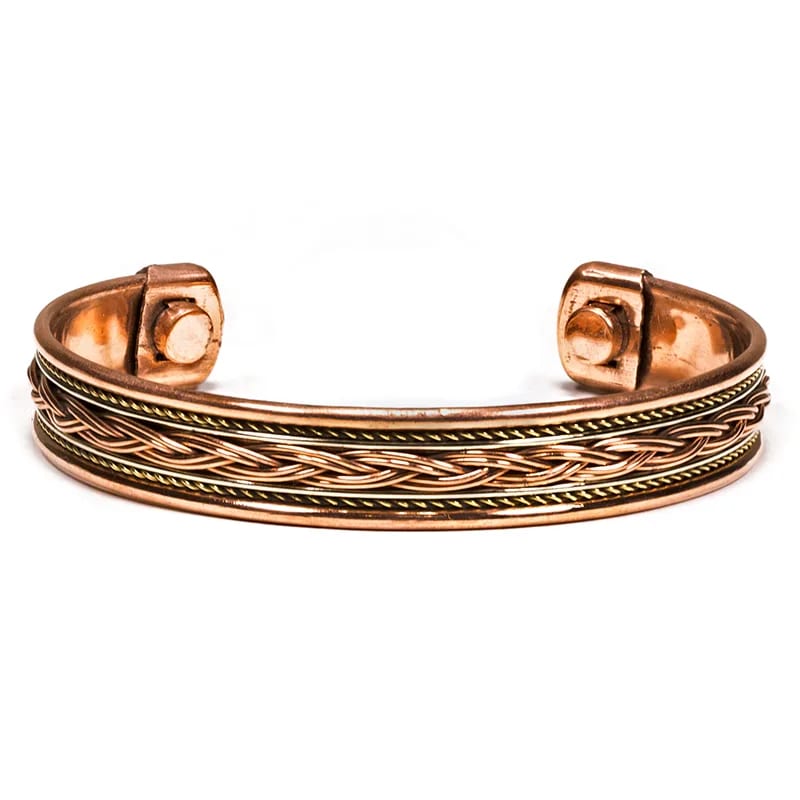2 Bracelets cuivre magnétique | Tressés- vue du 2éme bracelet