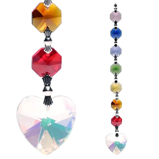 Guirlande de cristal arc-en-ciel - Aurora - 7 chakras | 20 cm