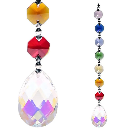Guirlande de cristal arc-en-ciel - Aurora - 7 chakras | 20 cm