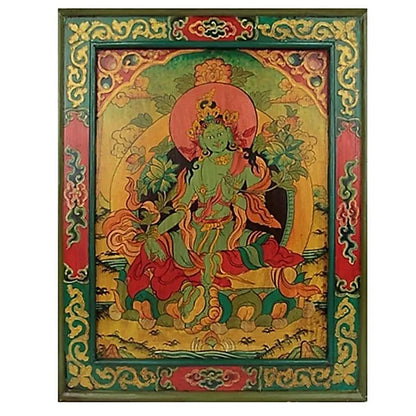 Thangka en bois peint à la main – vue 5