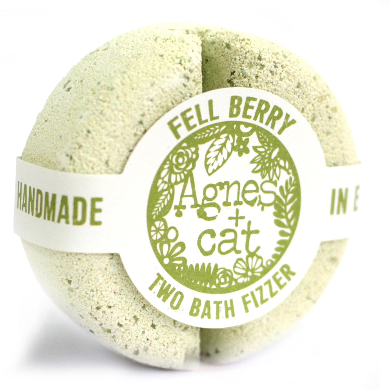 Coffret Cadeaux Bougie Rhubarbe &amp; Bombes de bain | Agnès &amp; Cat comprend 2 bombes de bain parfum baies