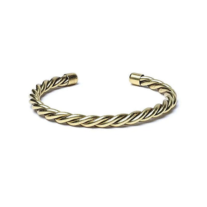 Bracelet torsadé couleur doré