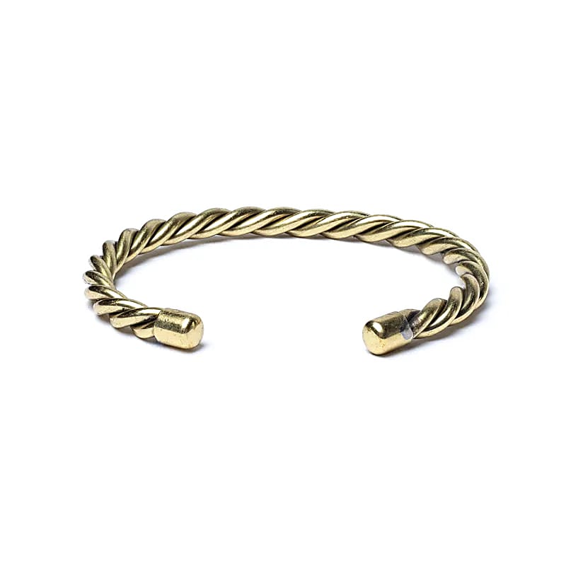 Bracelet torsadé couleur doré