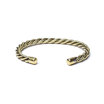 Bracelet torsadé couleur doré