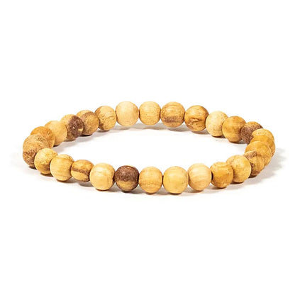 Bracelet Palo Santo perles rondes - 6 mm detail
