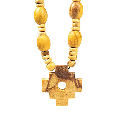 Collier Palo Santo Croix Inca Chakana