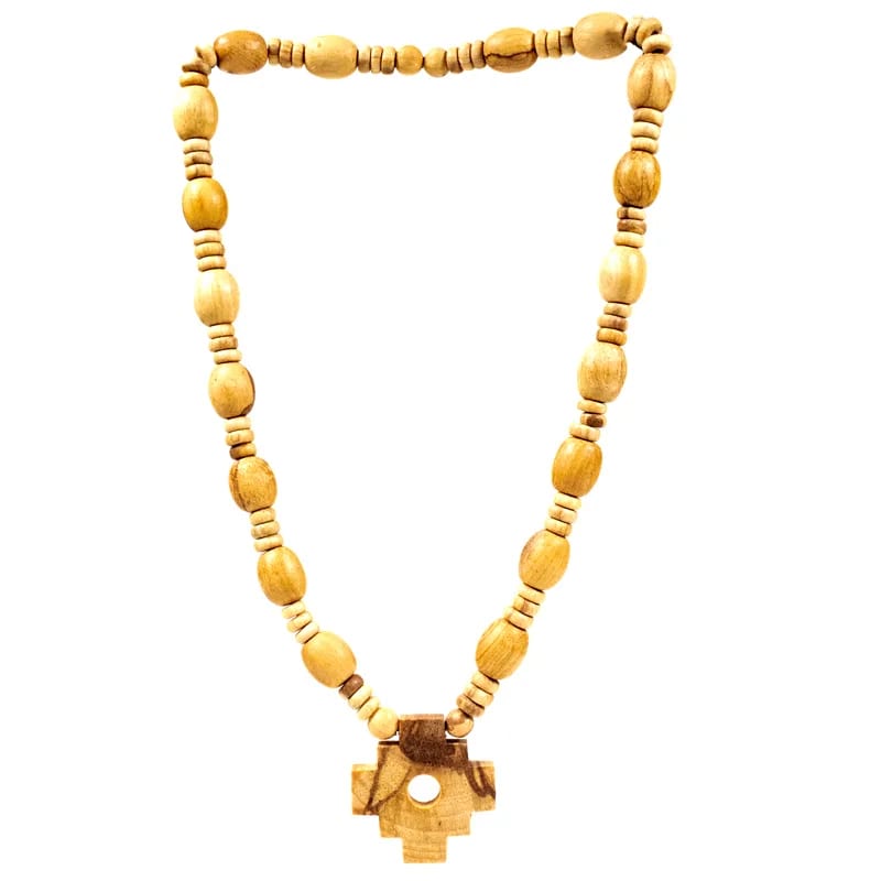 Collier Palo Santo Croix Inca Chakana