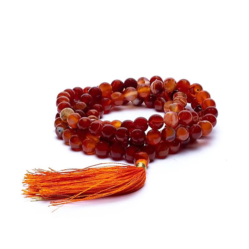 Mala Cornaline Élégant | 108 perles