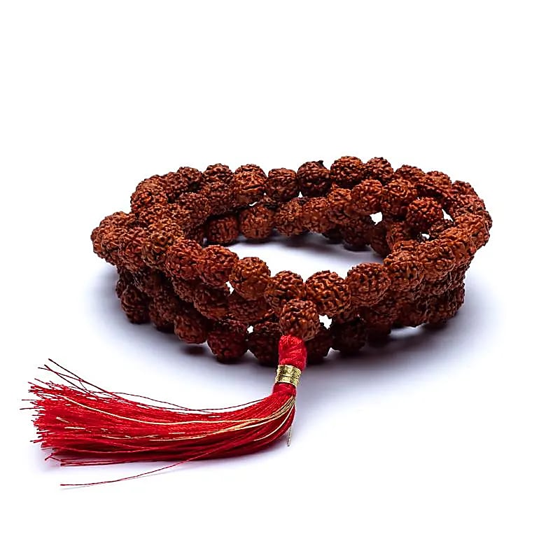Mala Rudraksha | Floche rouge