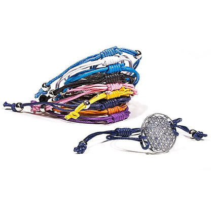 Bracelet Fleur de Vie Lien – Lot de 10 couleurs | Harmonie &amp; Style