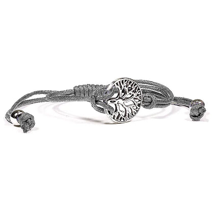 Bracelet Arbre de Vie Lien Gris – Élégance &amp; Symbolisme