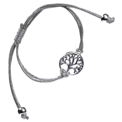 Bracelet Arbre de Vie Lien Gris – Élégance &amp; Symbolisme - vue d&