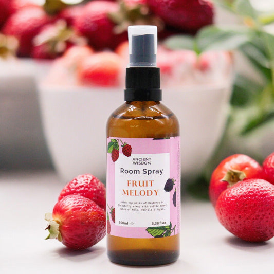 100ml d'évasion fruitée pour ce Parfum d'ambiance en spray | Mélodie fruitée