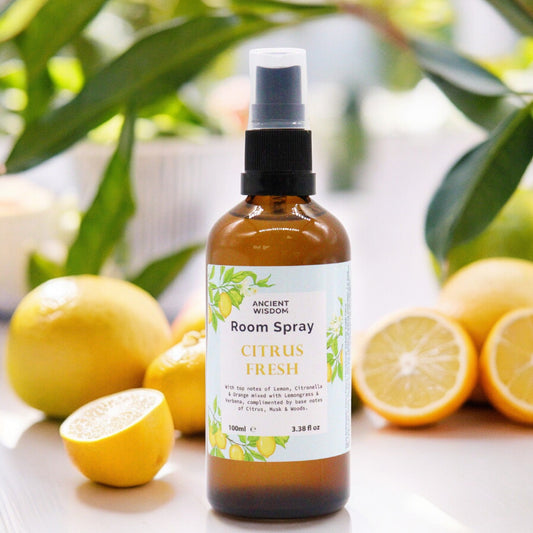 Vivifiant et énergisant pour ce Parfum d'ambiance en spray | Fraîcheur d'Agrumes